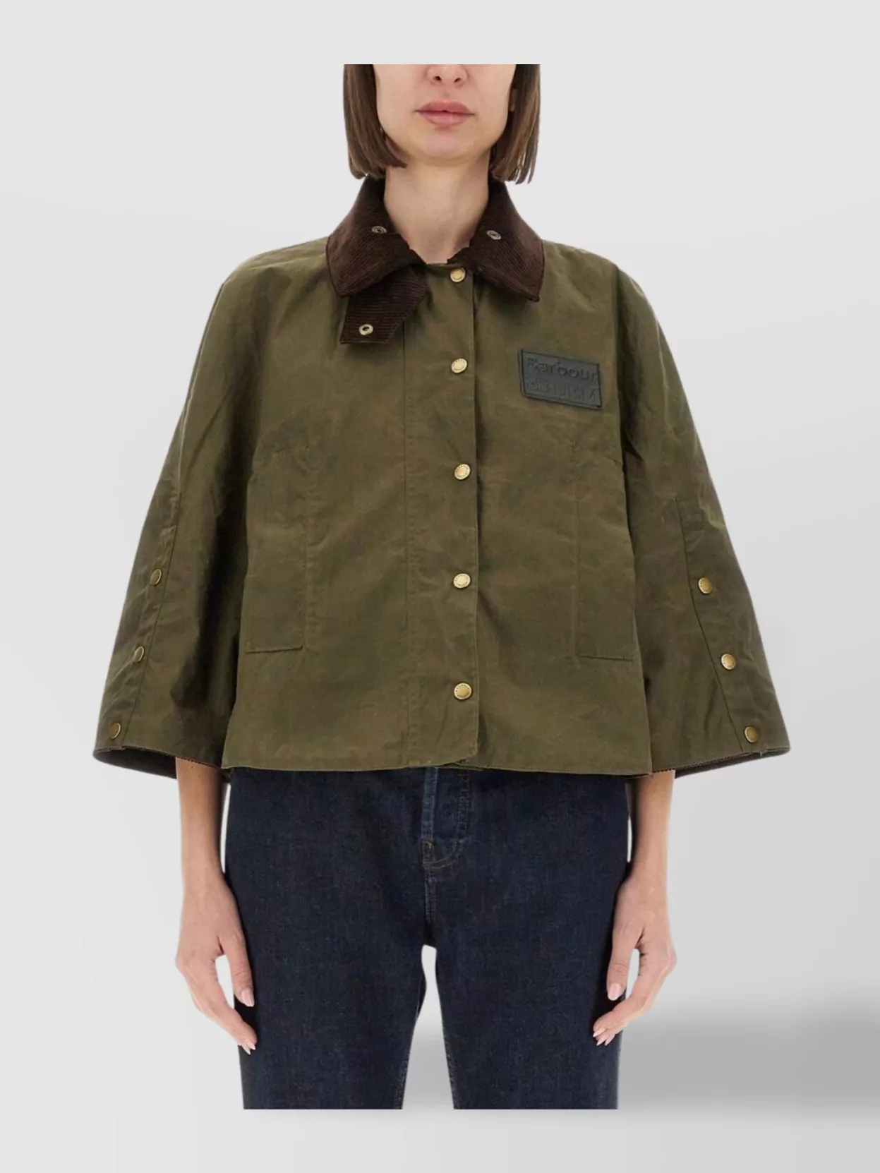 Barbour Erdem X Veste À Col En Velours Côtelé