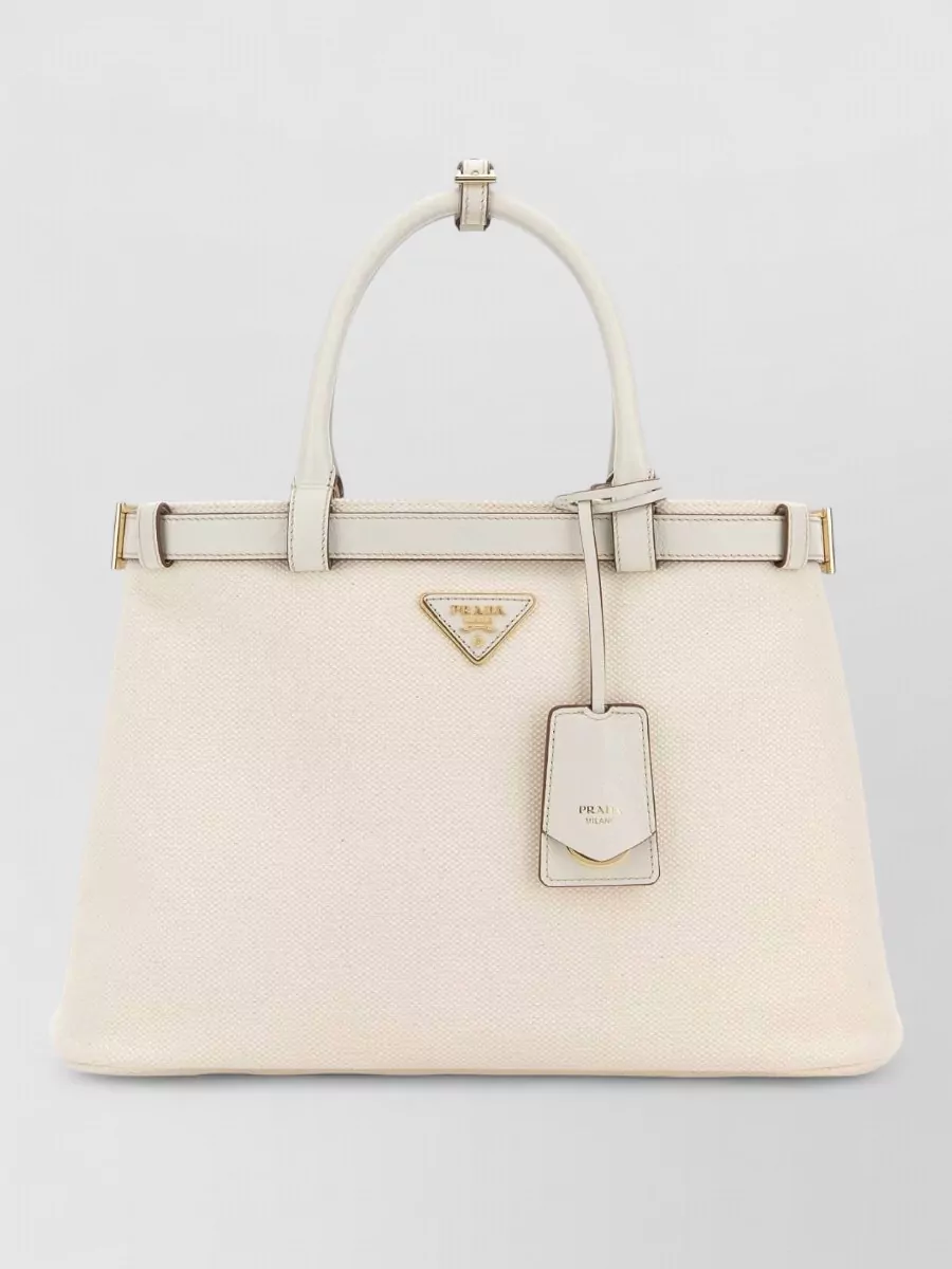 Prada na canvas tote bag