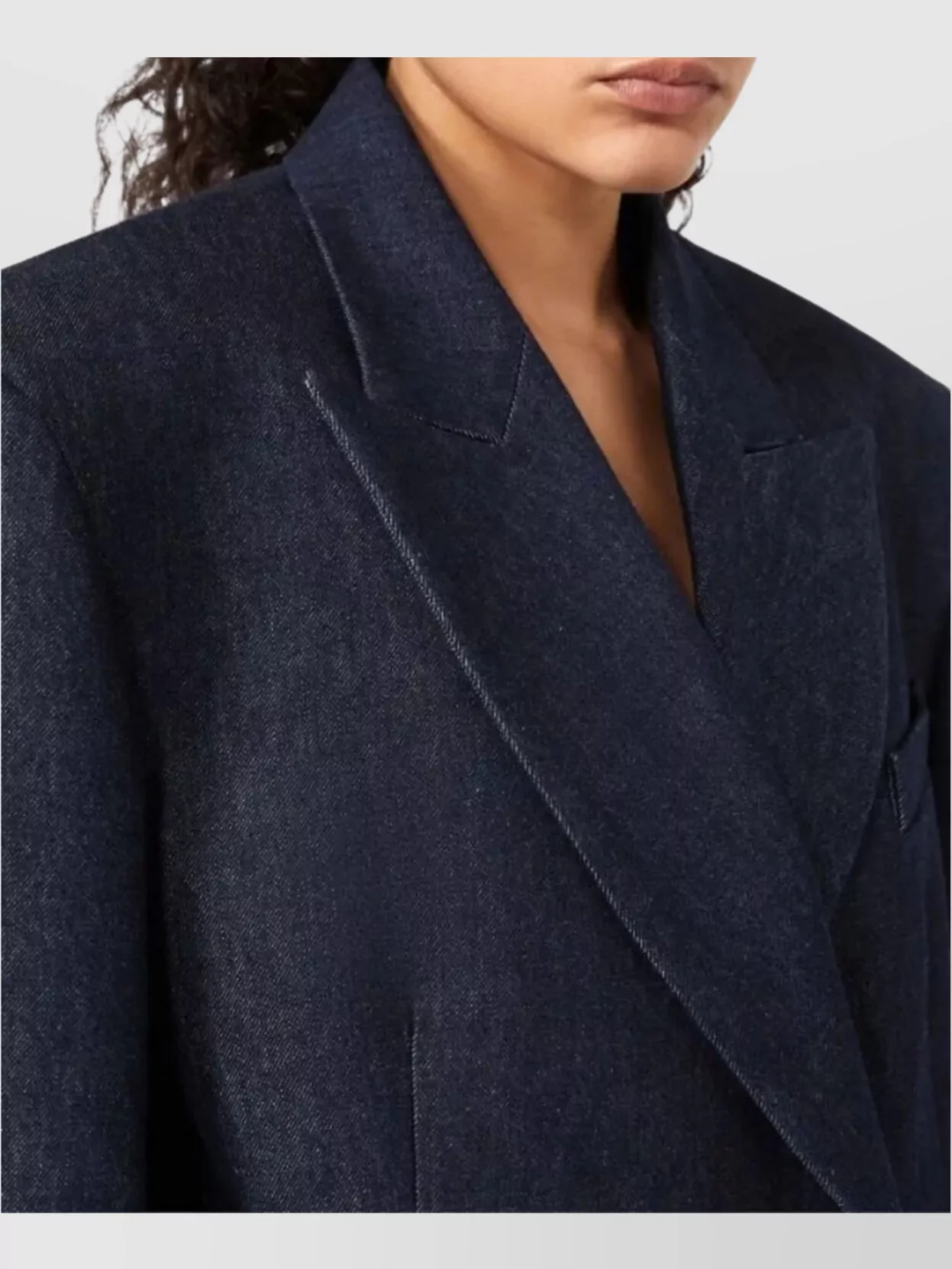 Sportmax Double-breasted Long Sleeve Blazer In Blue