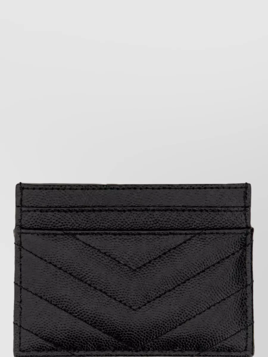 Saint Laurent Leather Card Holder