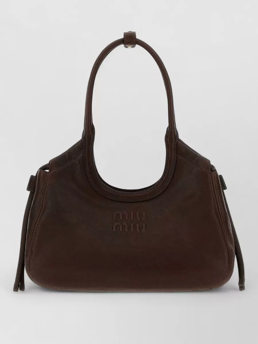 Miu Miu Ivy Nappa Leather Tote Bag