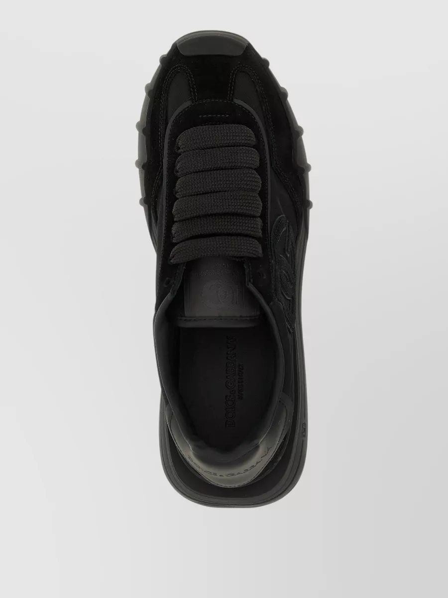 Dolce&Gabbana Leather Paneled Low-Top Sneakers