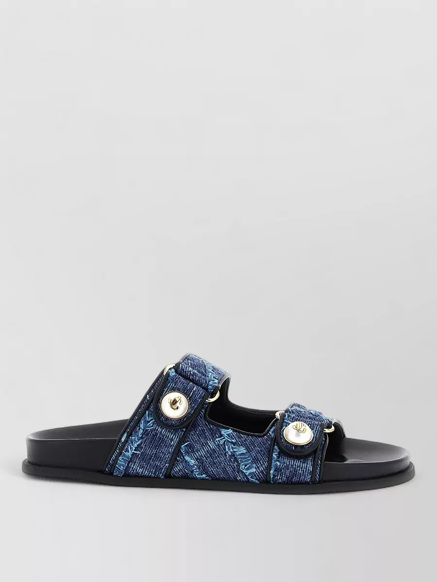Jimmy Choo Denim Fayence Slides