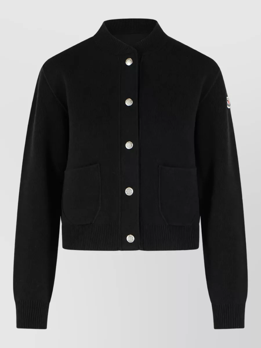 Moncler cashmere wool fitted jacket