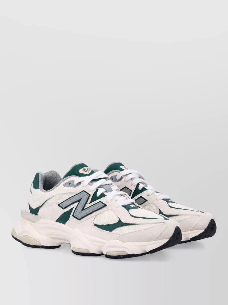 New Balance suede mesh lace-up sneakers