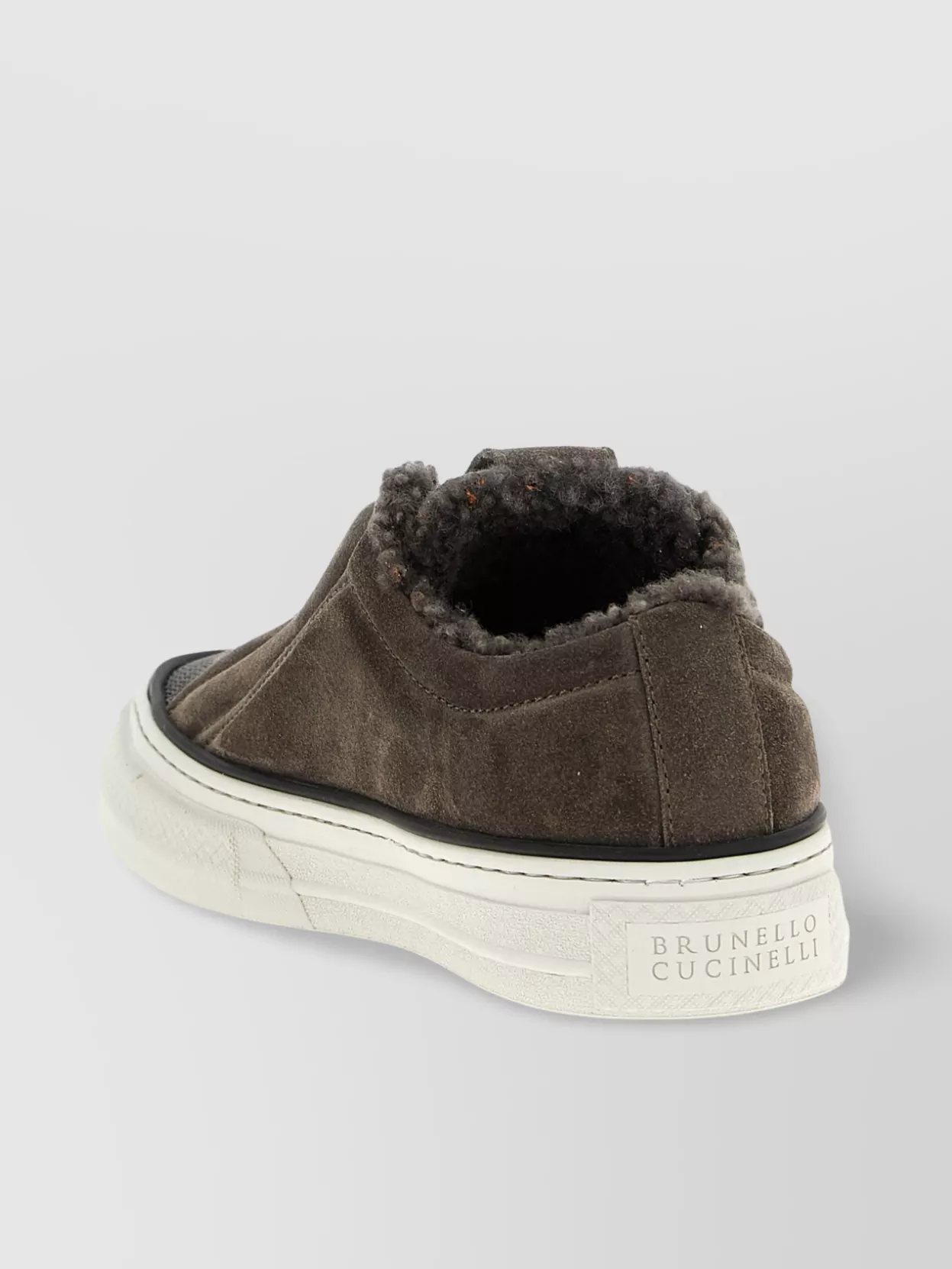 Brunello Cucinelli Round-toe Low-top Casual Shoes In Brown