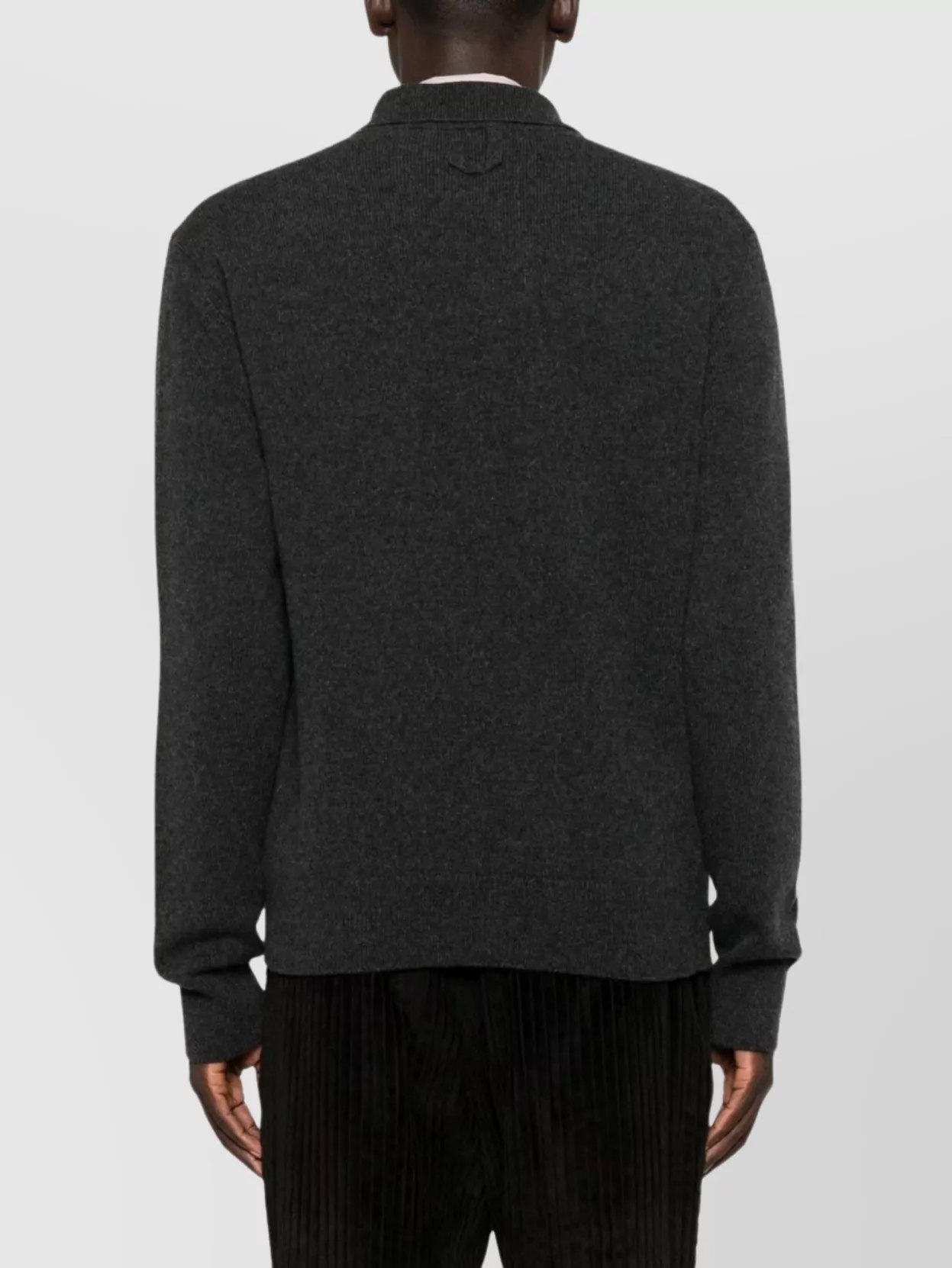 Jacquemus Crewneck Sweater With Collared Design And Pocket