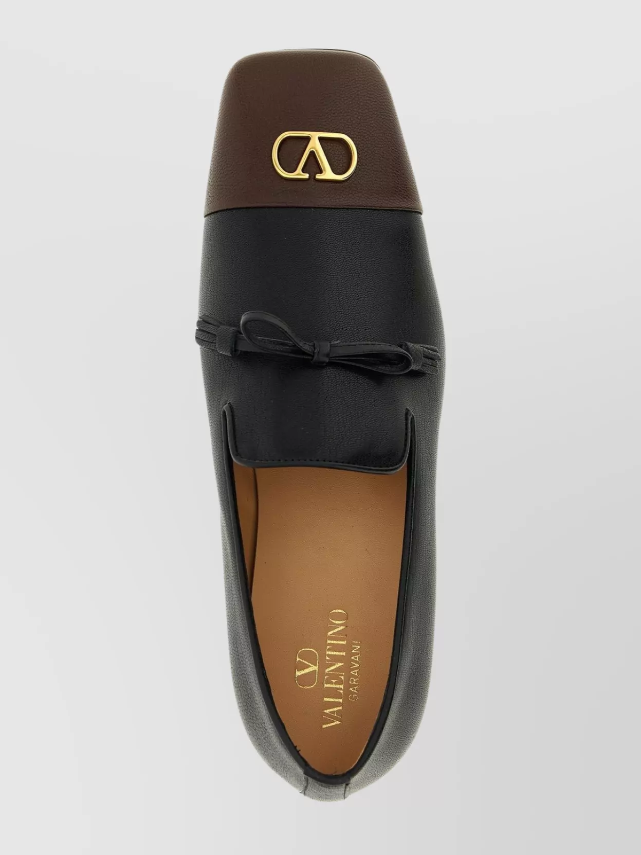 Valentino Garavani Two-Tone Tassel Loafers Square Toe