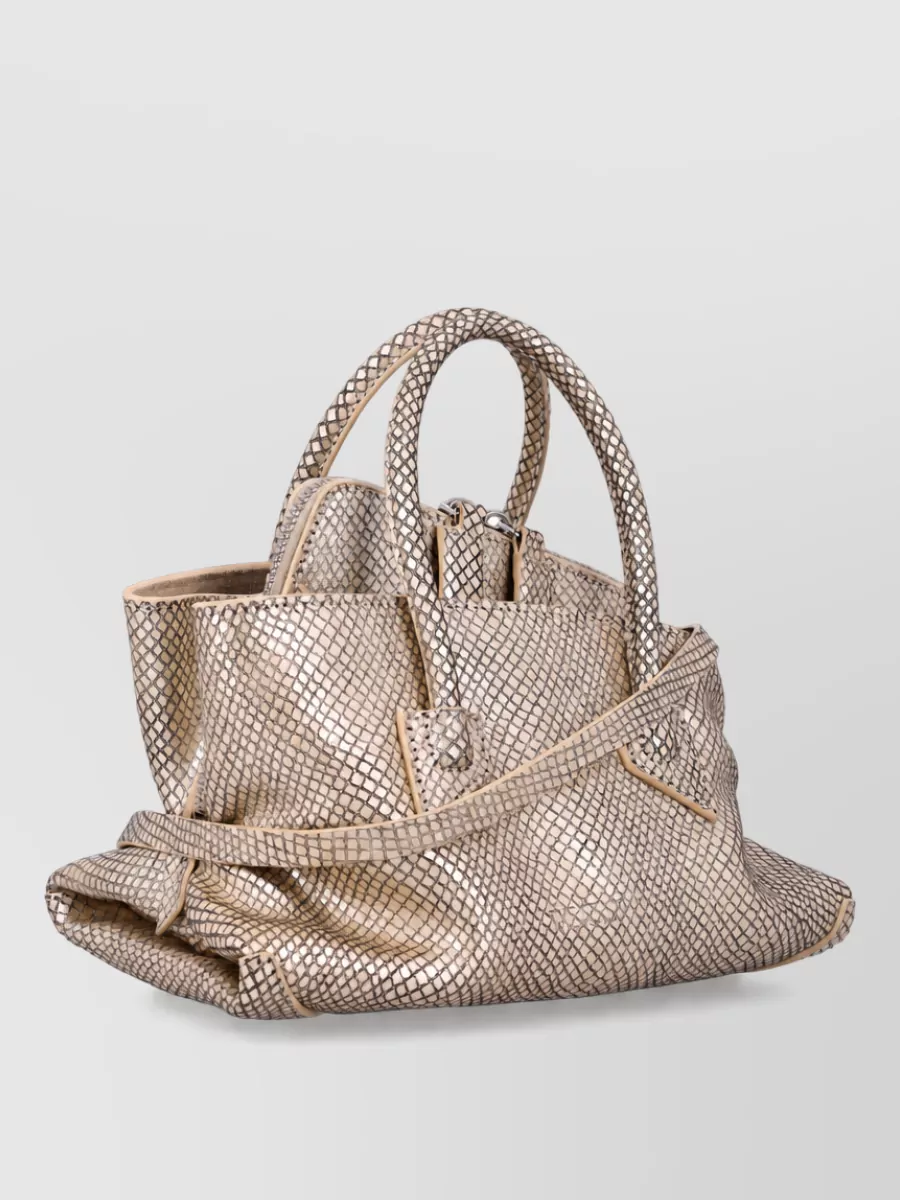The Attico Mini Leather Tote Bag