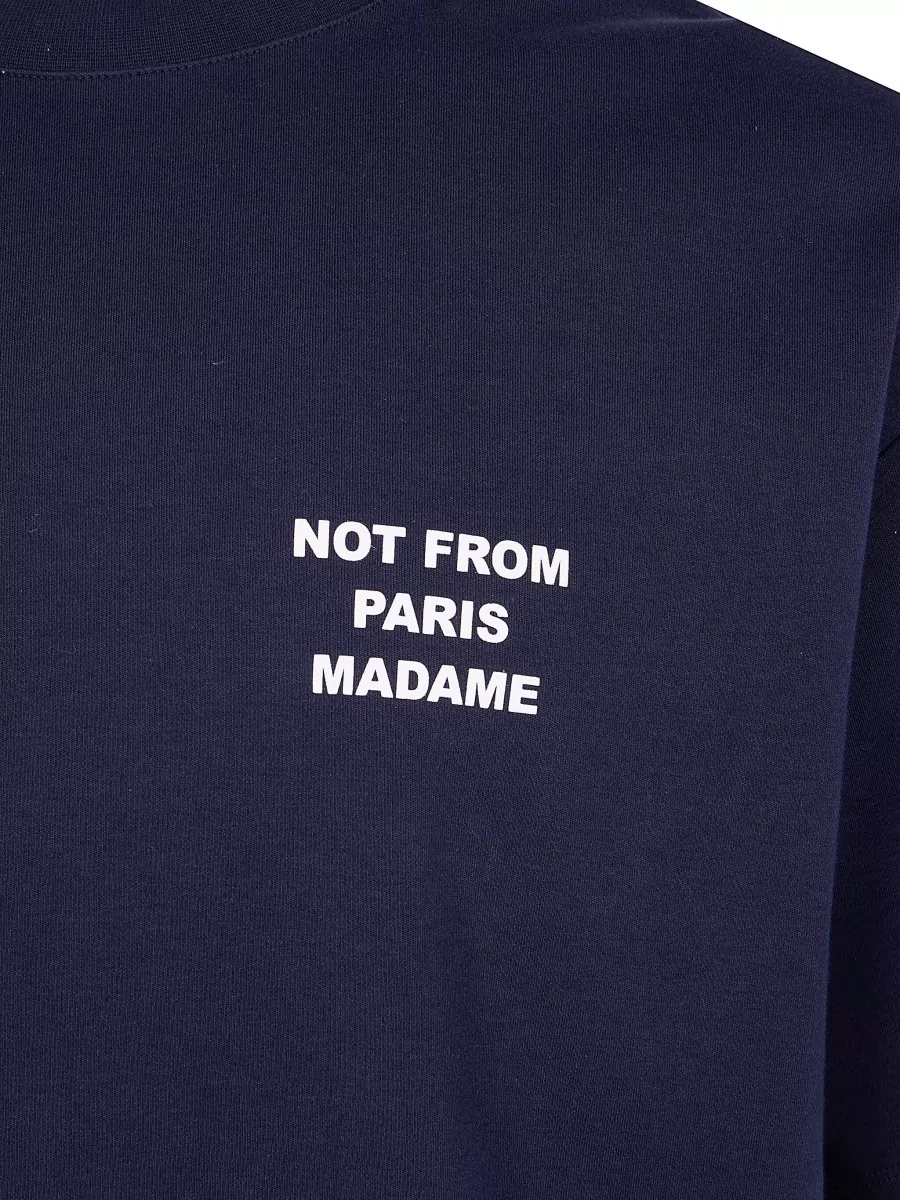 Drôle De Monsieur Cotton Printed T-Shirt