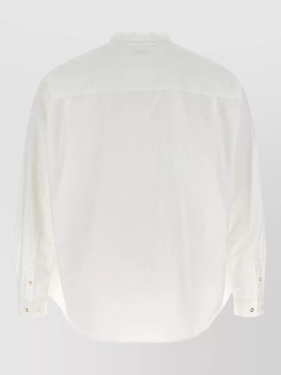 Undercover Cotton Asymmetric Mandarin Collar Shirt
