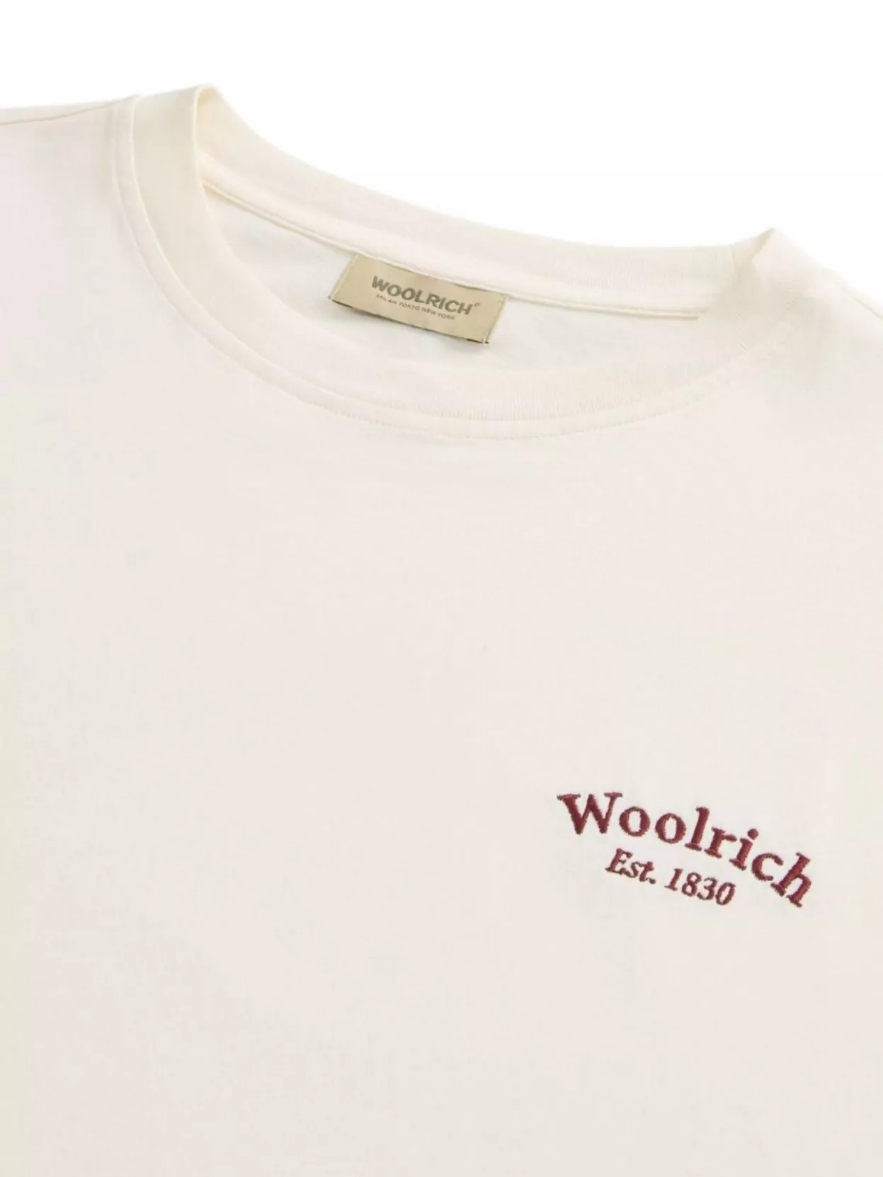 Woolrich Crew Neck Logo Cotton T-Shirt