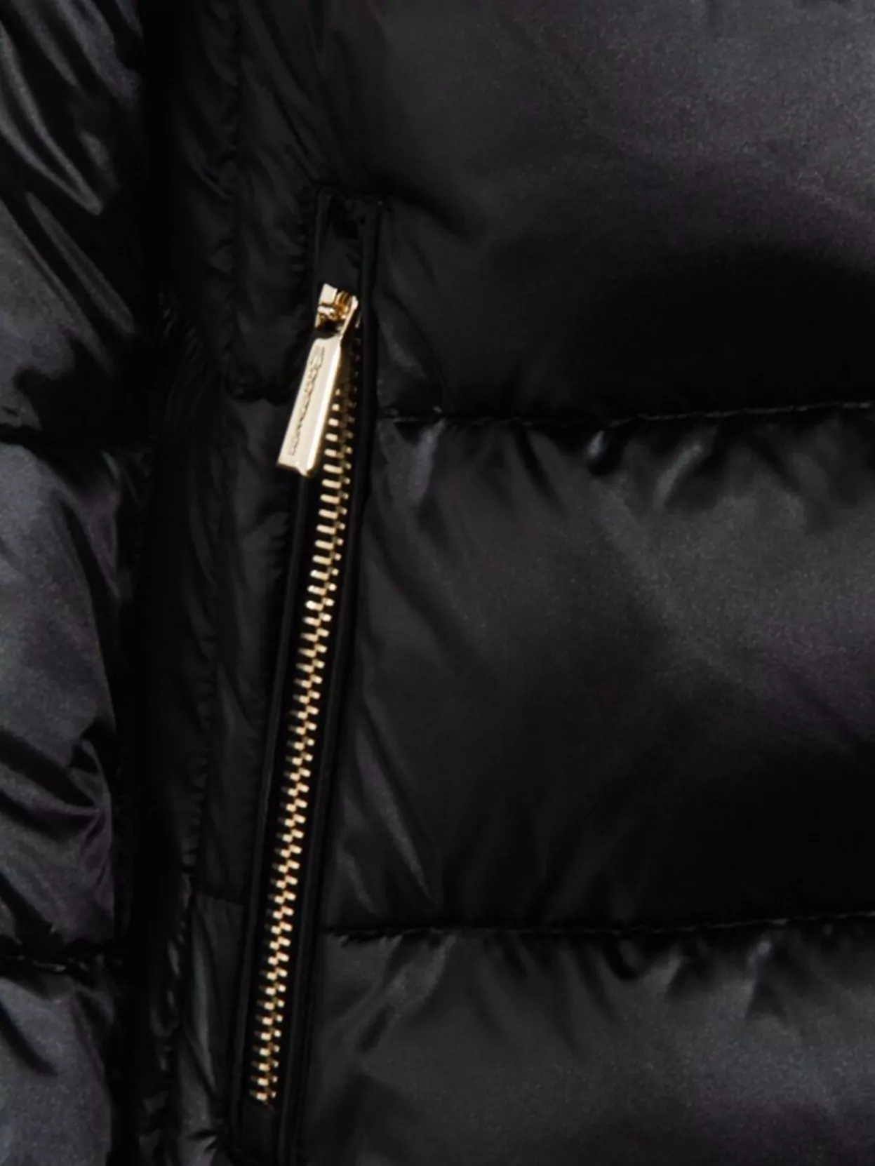 Moorer Long Quilted Down Jacket With High Collar