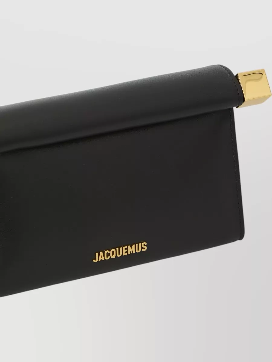 Jacquemus Le Rond Carré Mini Leather Shoulder Bag