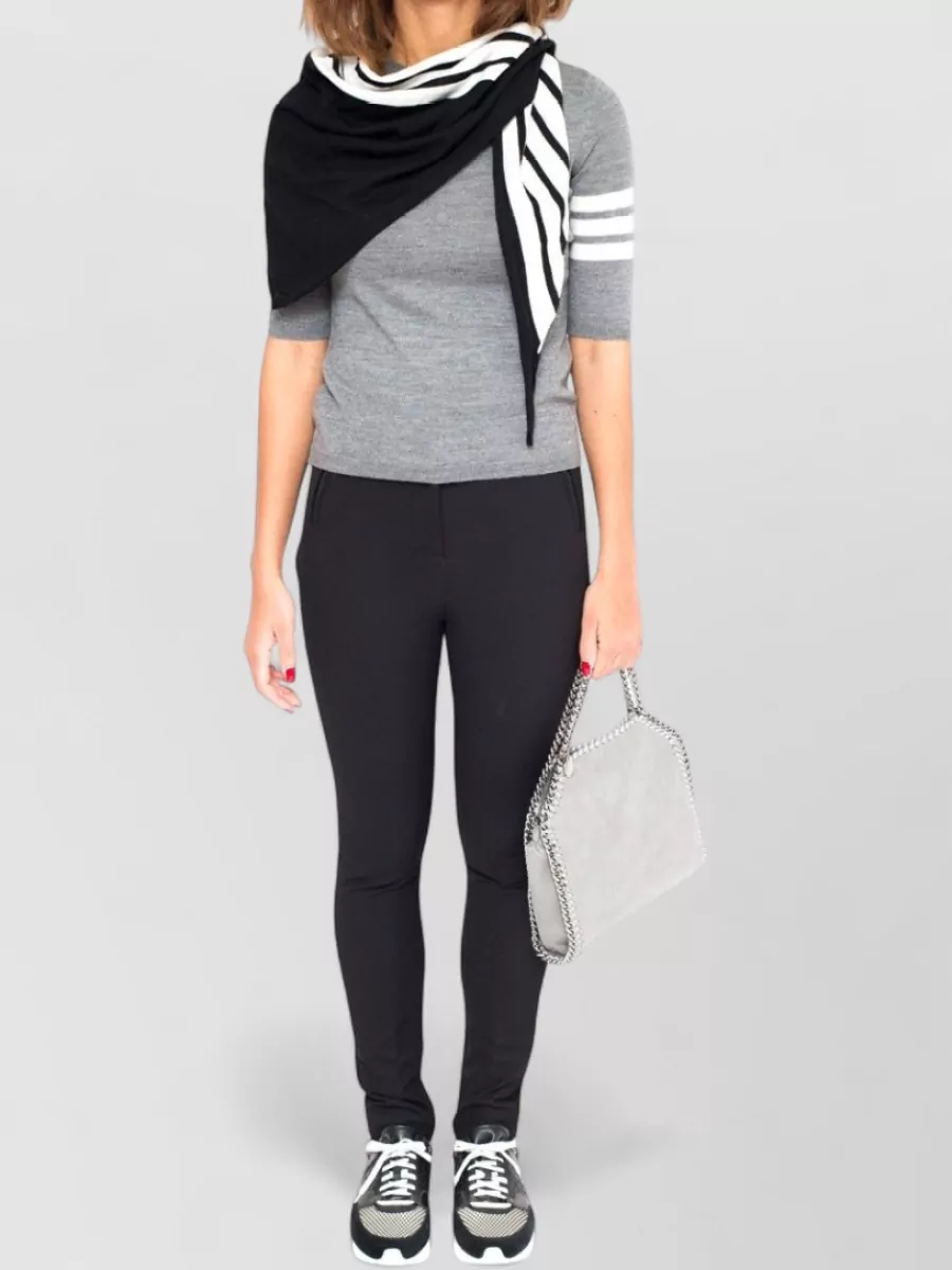 La Rose Merino Wool 3/4 Sleeve Knitted Top