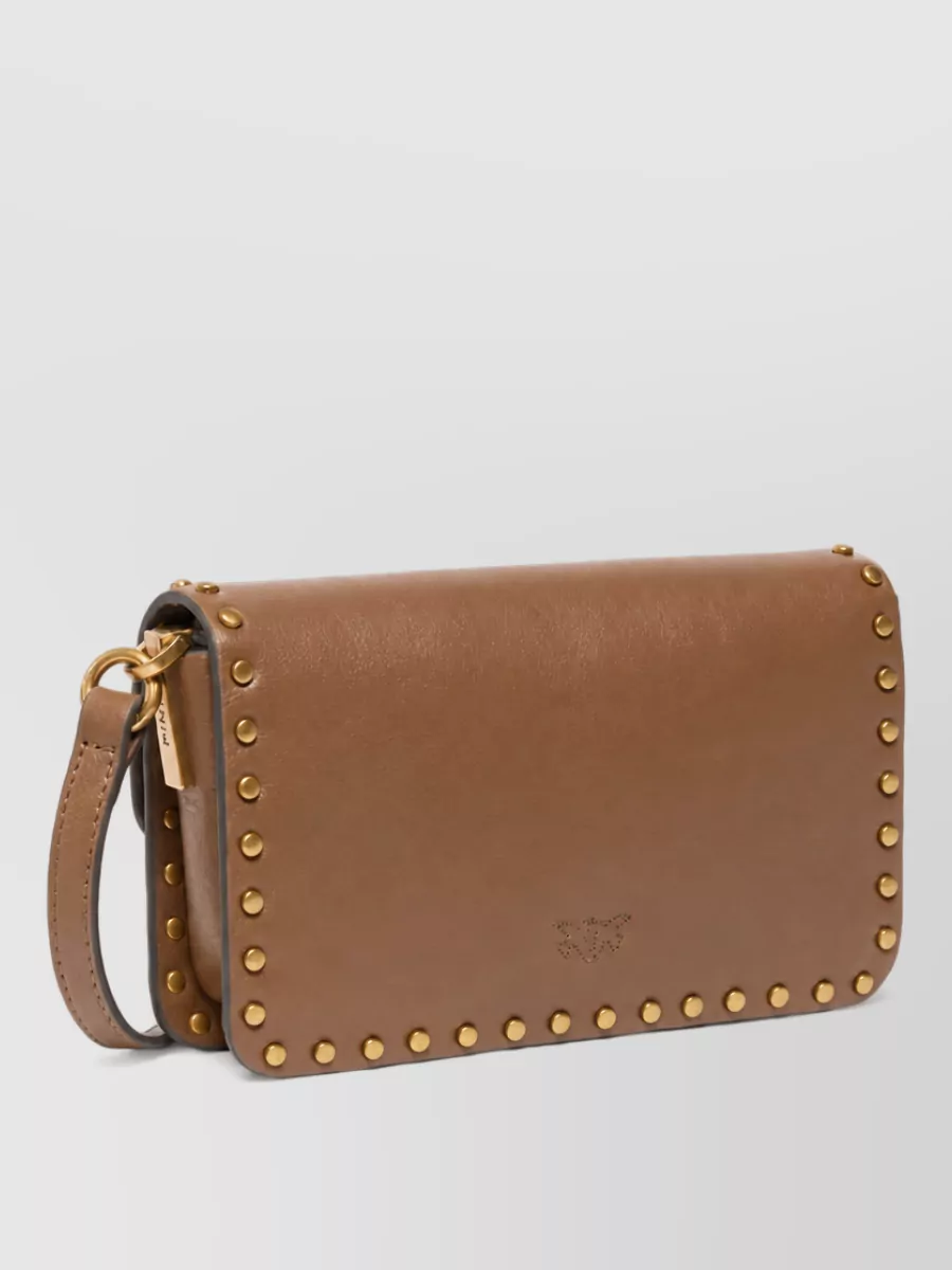 Pinko Love Bag One Leather Clutch Bag