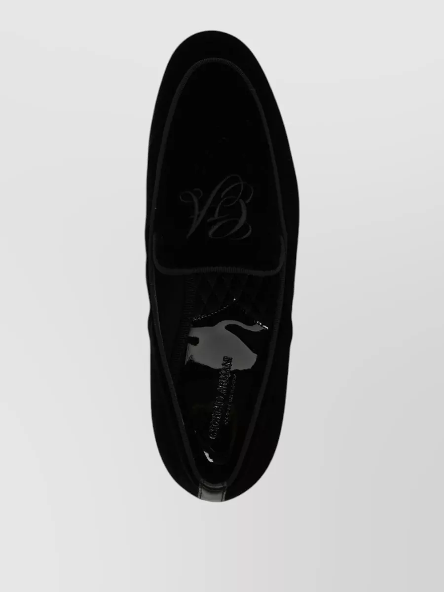 Giorgio Armani Velvet Loafers