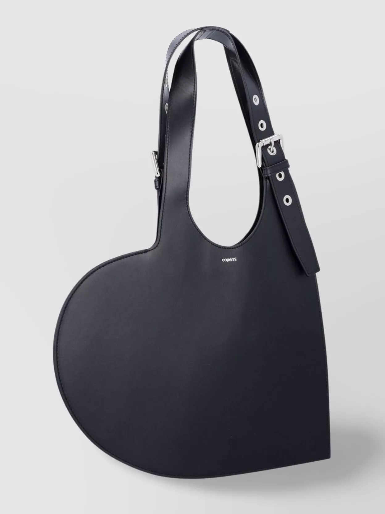 Coperni Heart Shape Silver Tote Bag