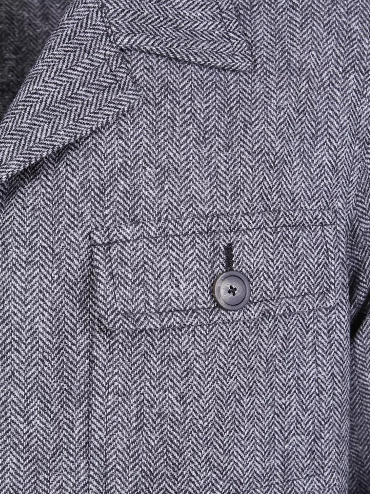Tagliatore Herringbone Wool Jacket In Gray
