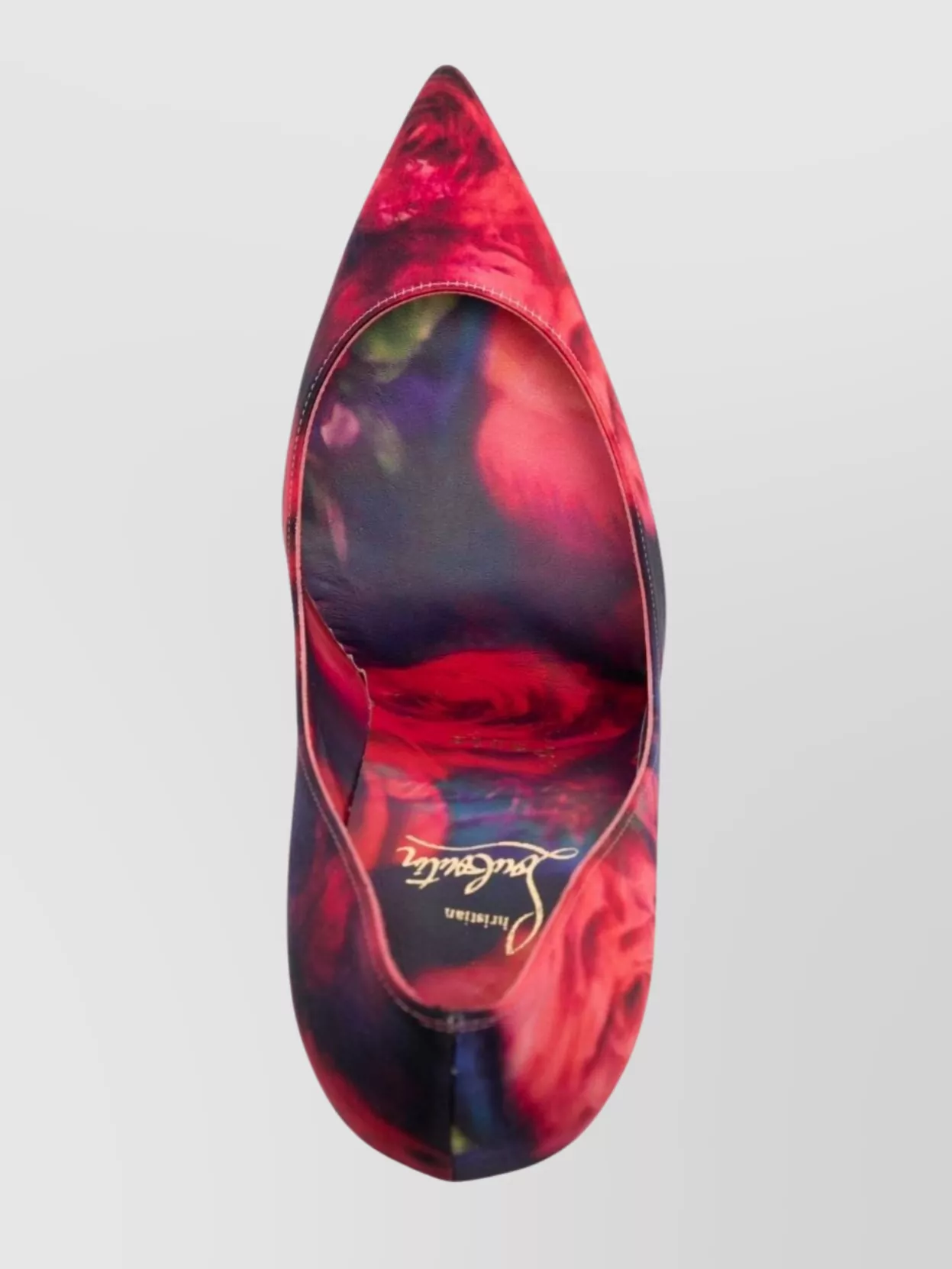 Christian Louboutin Floral Pointed Toe Pumps