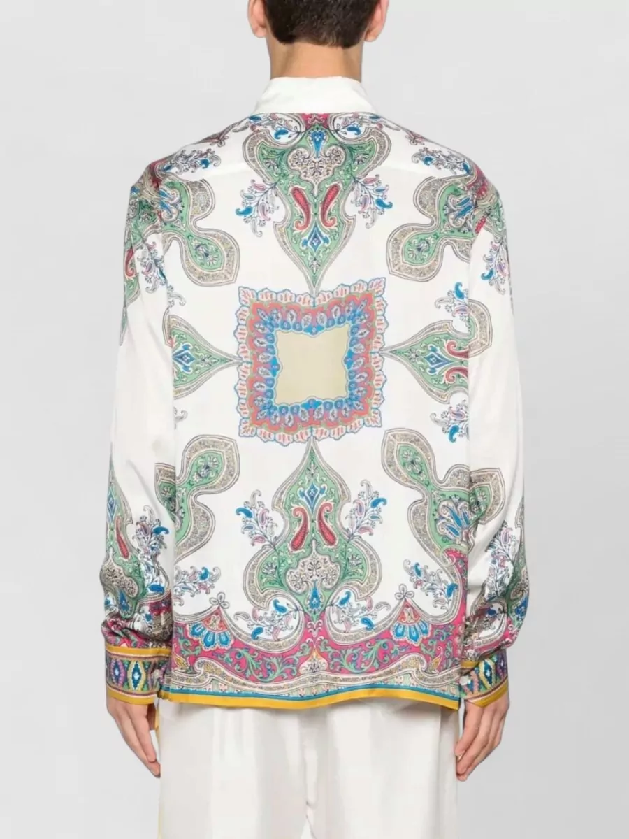 Etro Paisley-Print Long-Sleeve Shirt