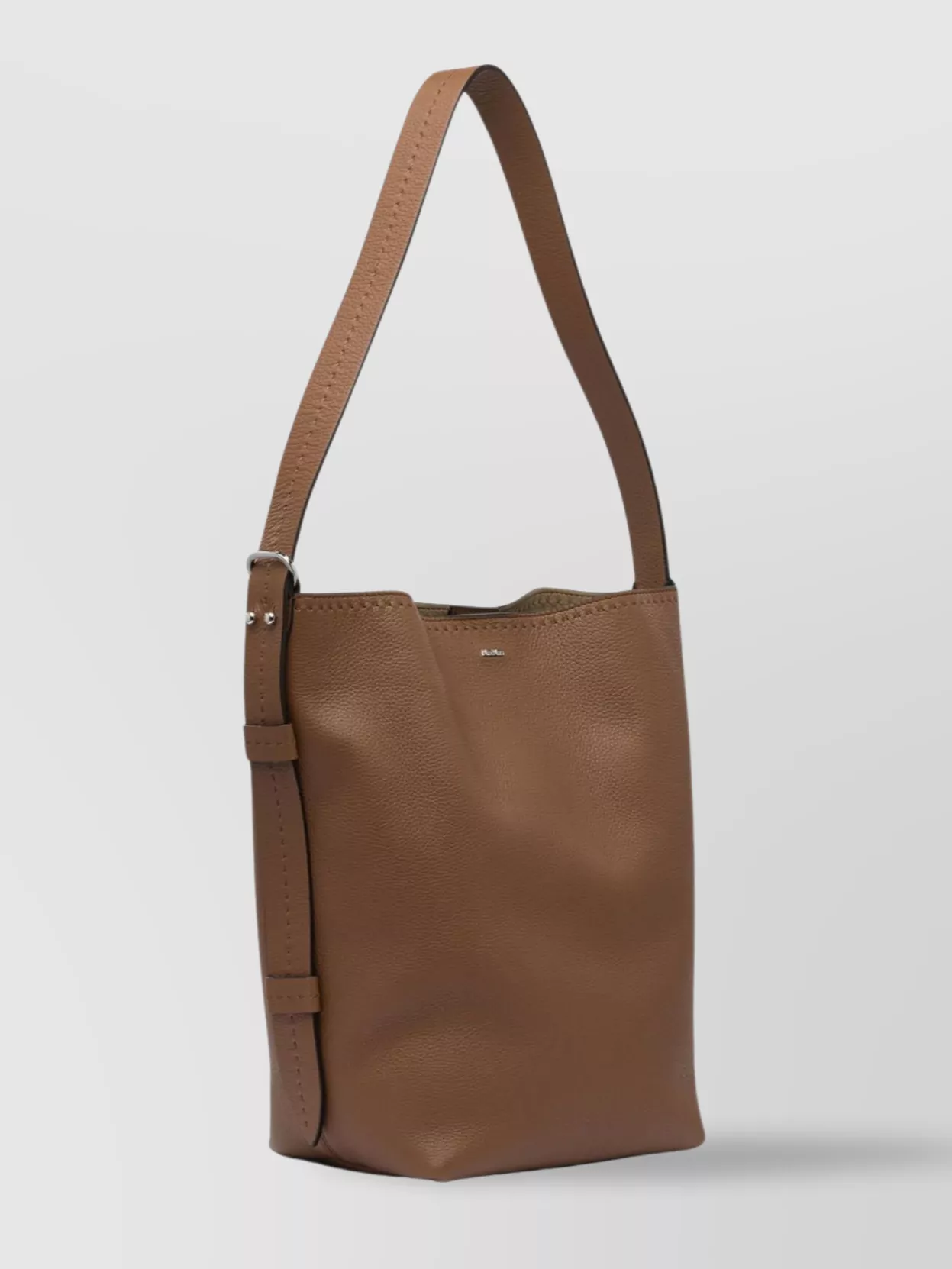 Max Mara "Textured" Leather Shoulder Bag