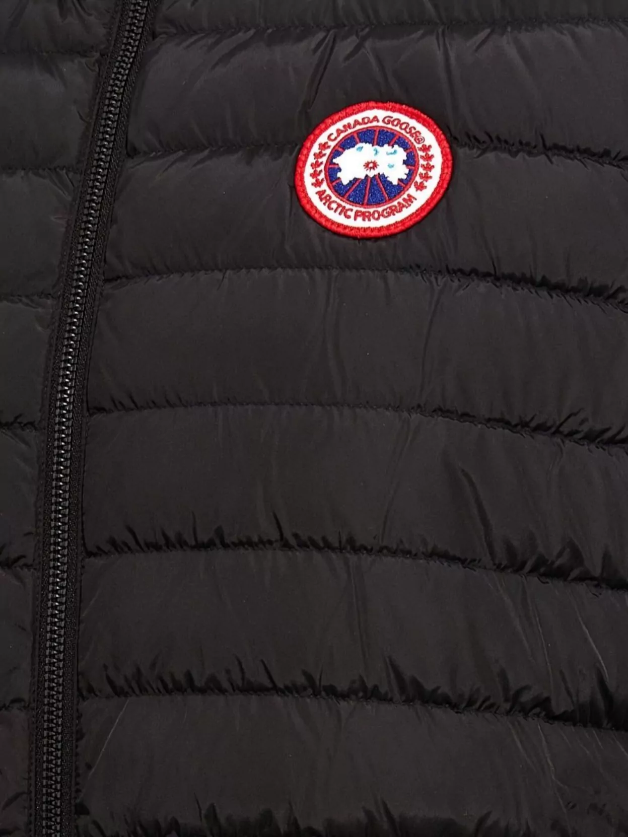 Canada Goose Knit Quilted Ribbed Sleeveless Vest