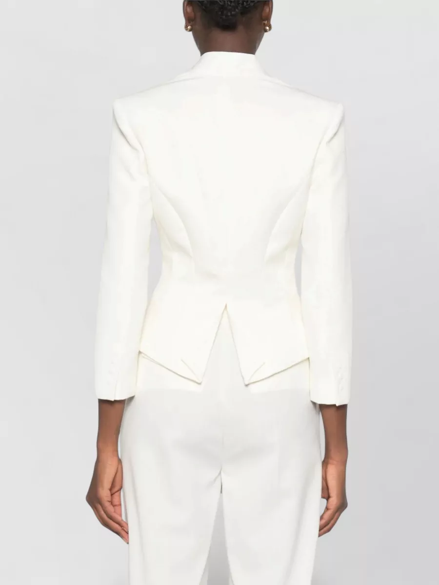 Elisabetta Franchi Slim-Fit Three-Quarter-Sleeve Blazer