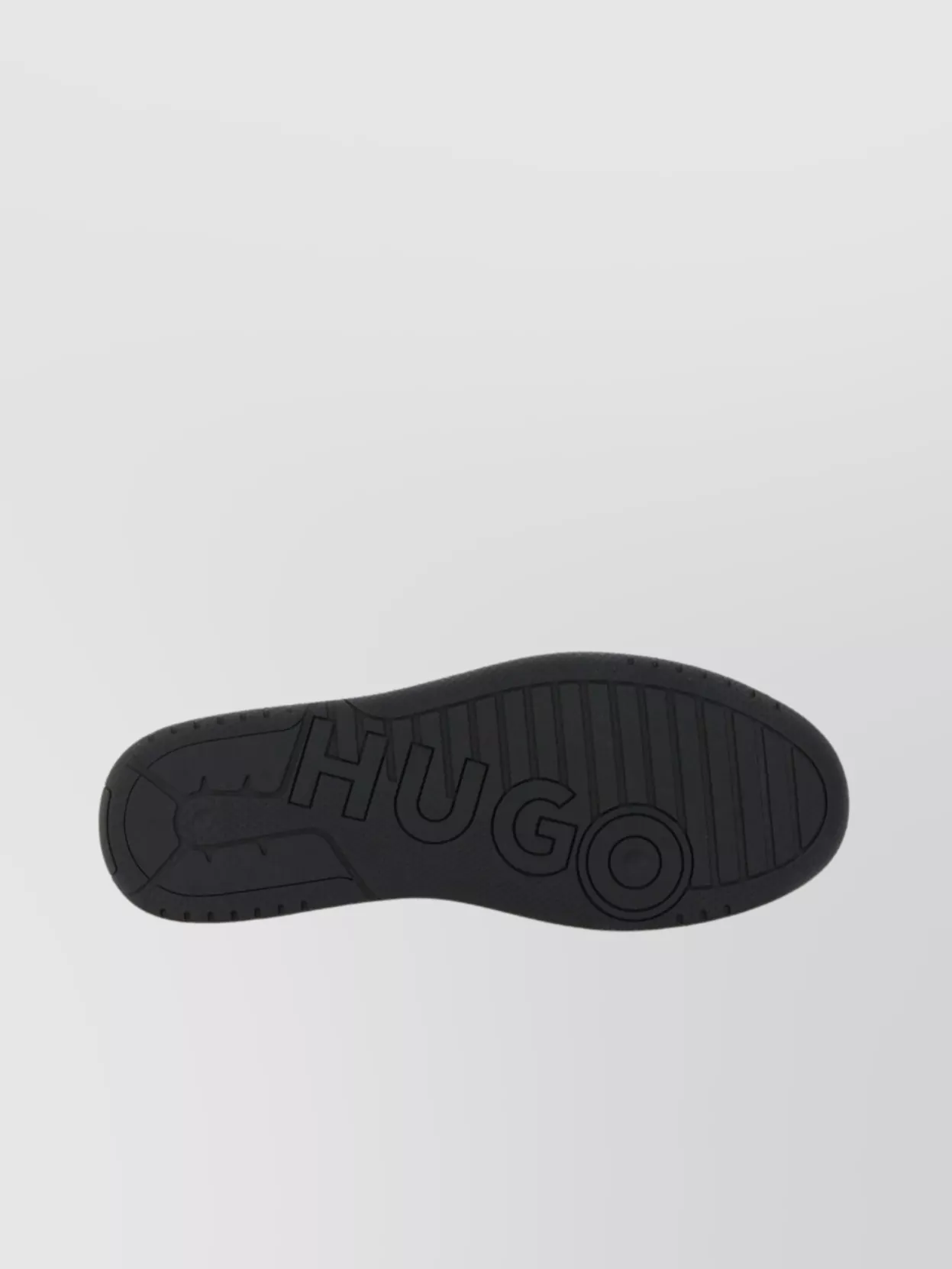 Hugo Boss Leather Sneaker With Contrast Heel Tab