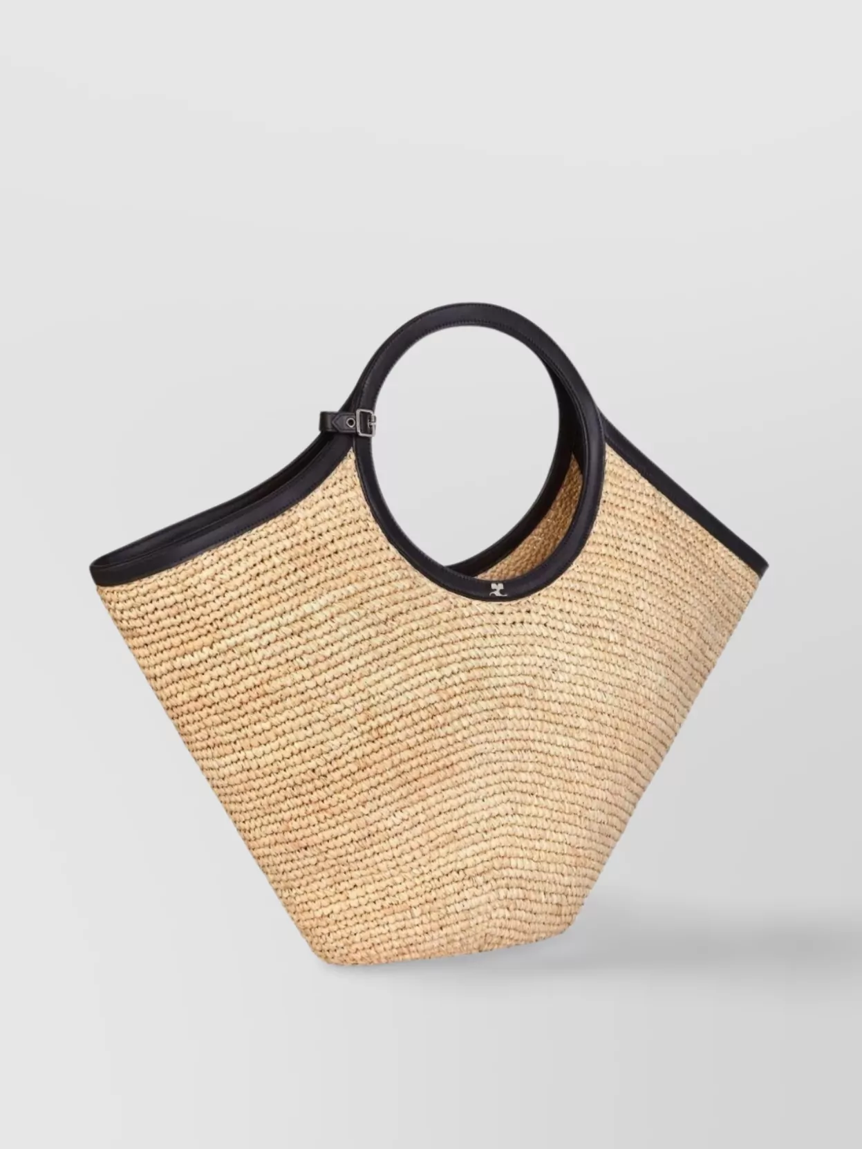 Shop Courrèges Max Holy Rafia Tote Bag