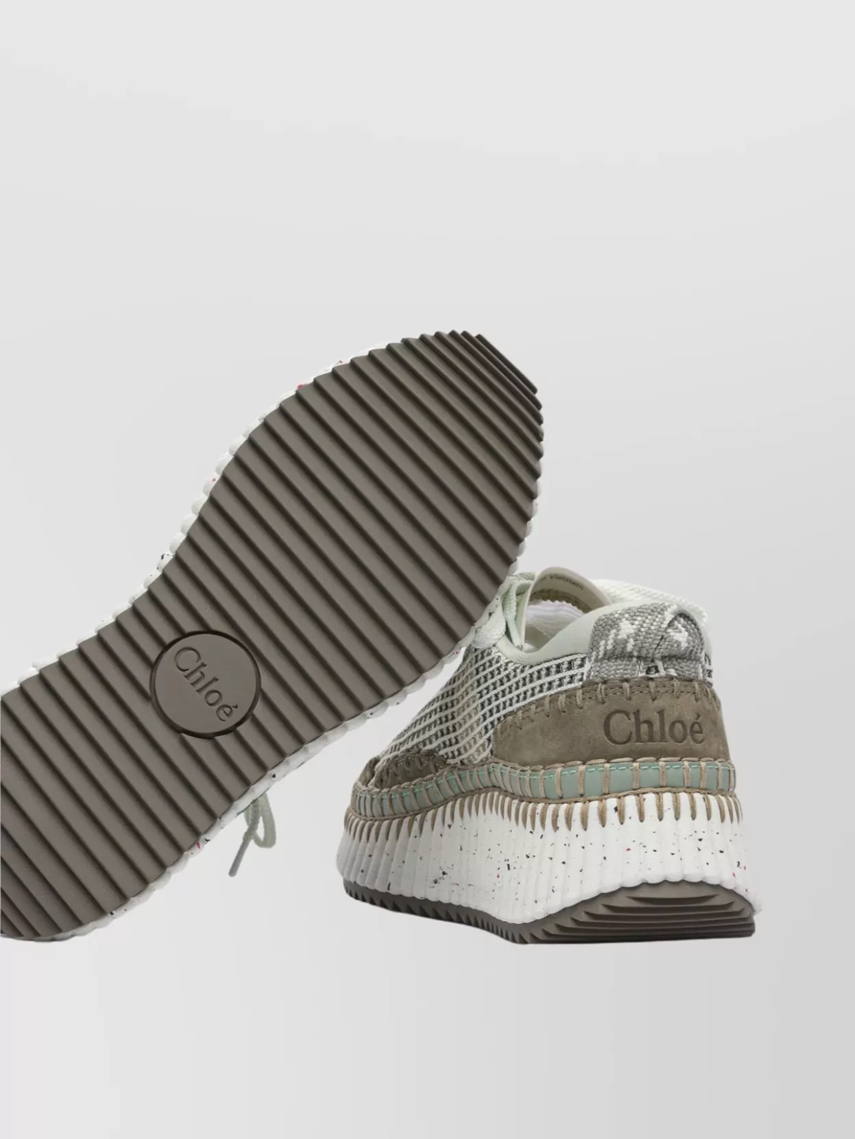 Shop Chloé Sneakers Low-top Textured Sole