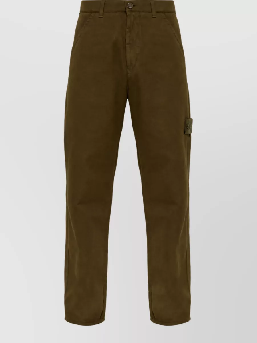 Stone Island Regular straight-leg trousers