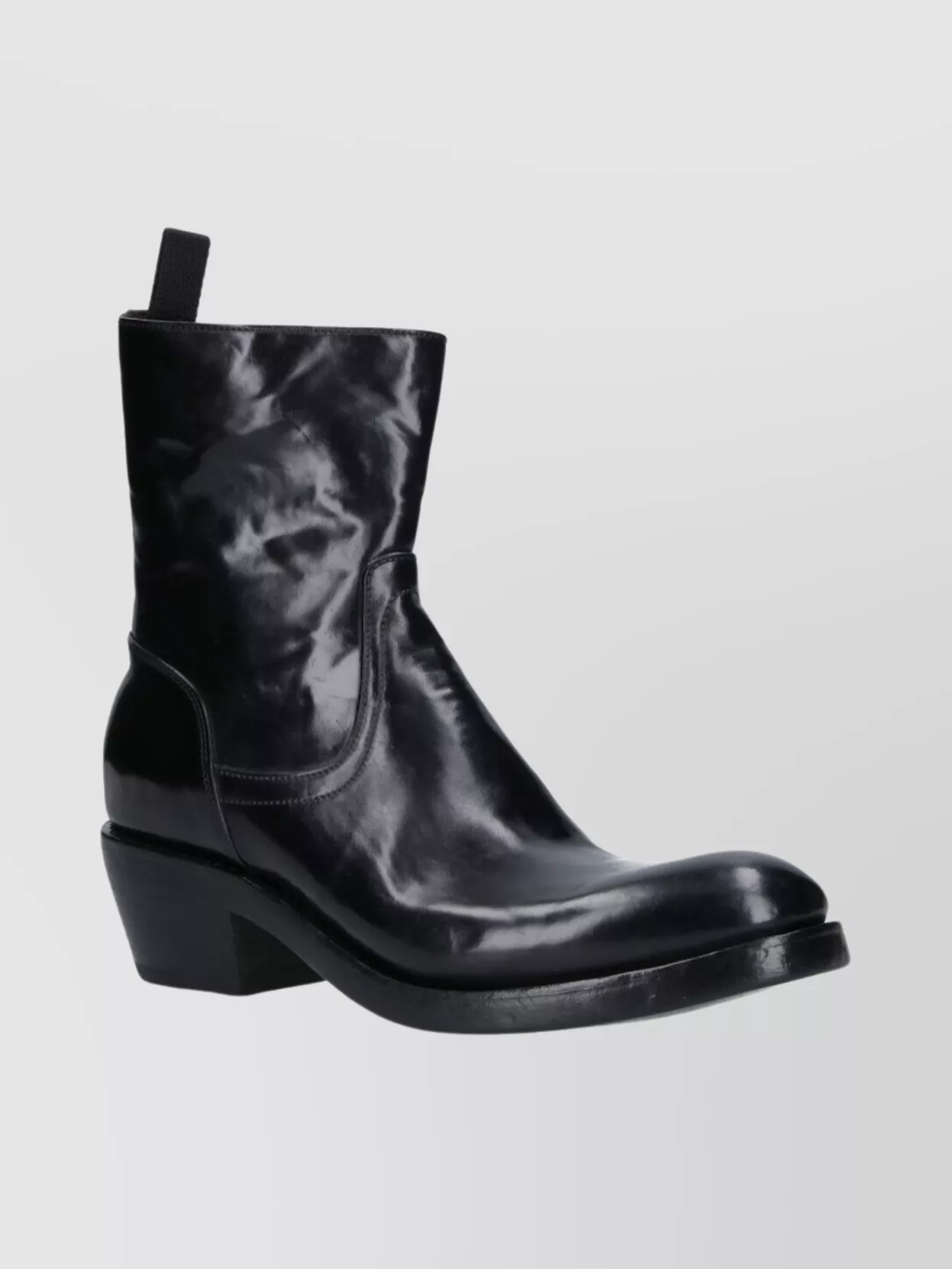 Premiata Stylish Block Heel Ankle Boots With Pull Tab