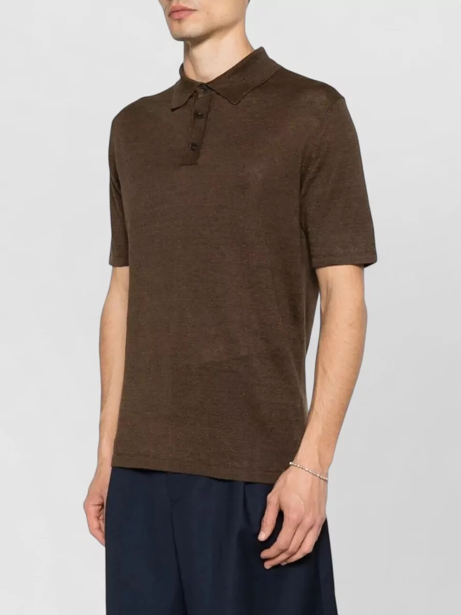 Roberto Collina Linen Polo Shirt