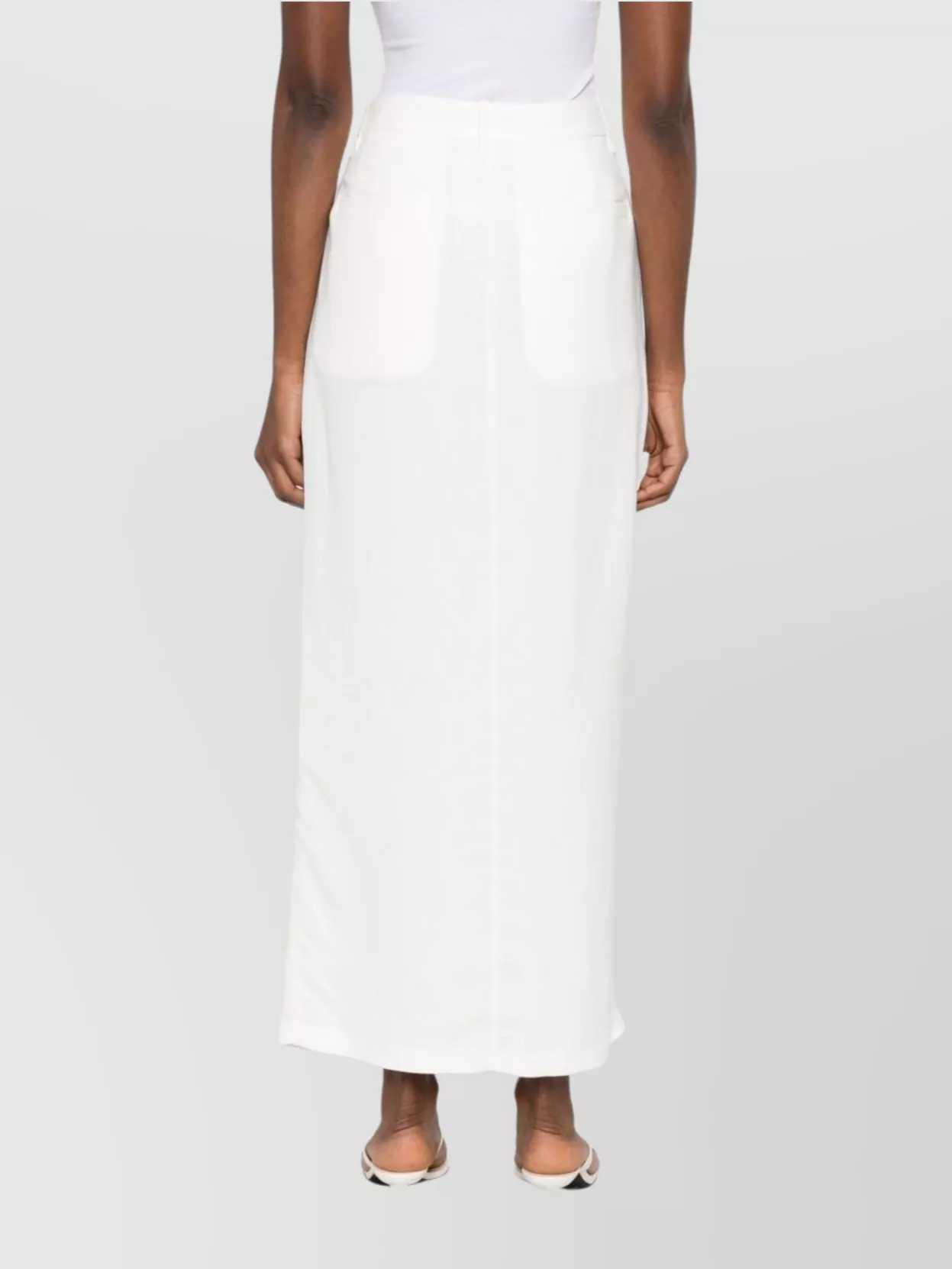 Brunello Cucinelli Knee Length Wrap Skirt With Front Slit