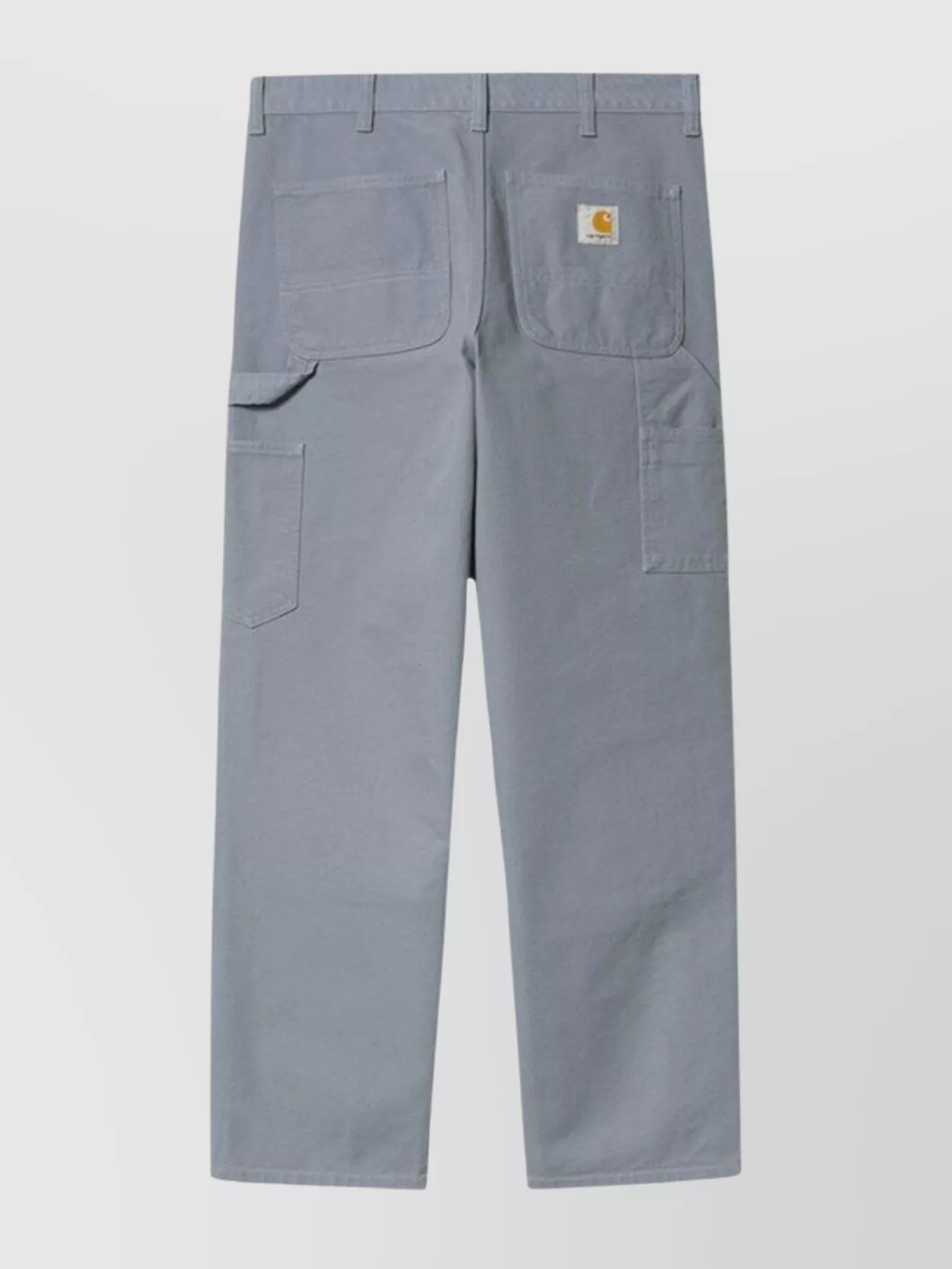 Carhartt Double Knee Pant With Patch Pockets In Gray