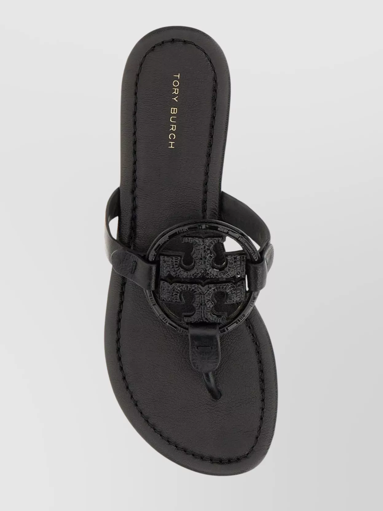 Tory Burch Leather Sandals Featuring Rhinestones