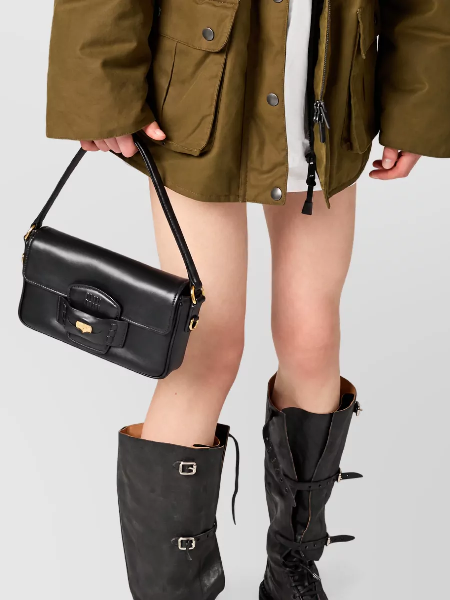 Miu Miu matelassé leather clutch bag