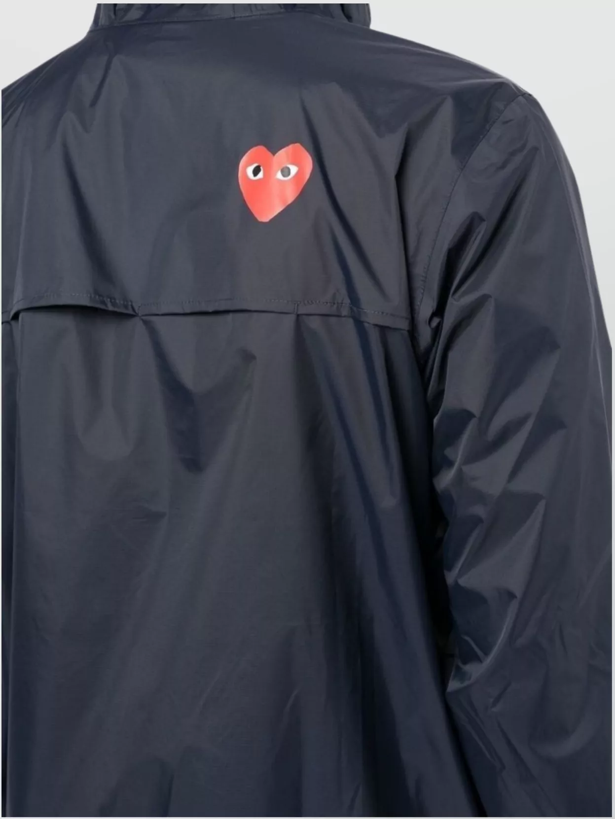 Comme Des Garçons Play K-Way Hooded Jacket Graphic Print