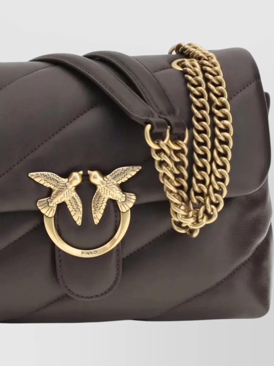Pinko Love Bag Puff Maxi Leather Shoulder Bag
