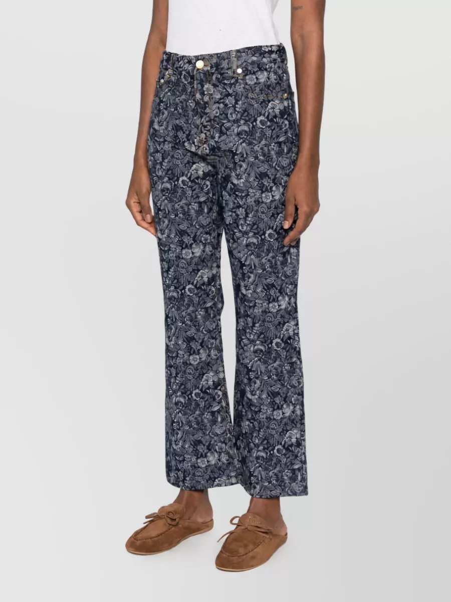 Ganni Denim Straight-Leg Jeans