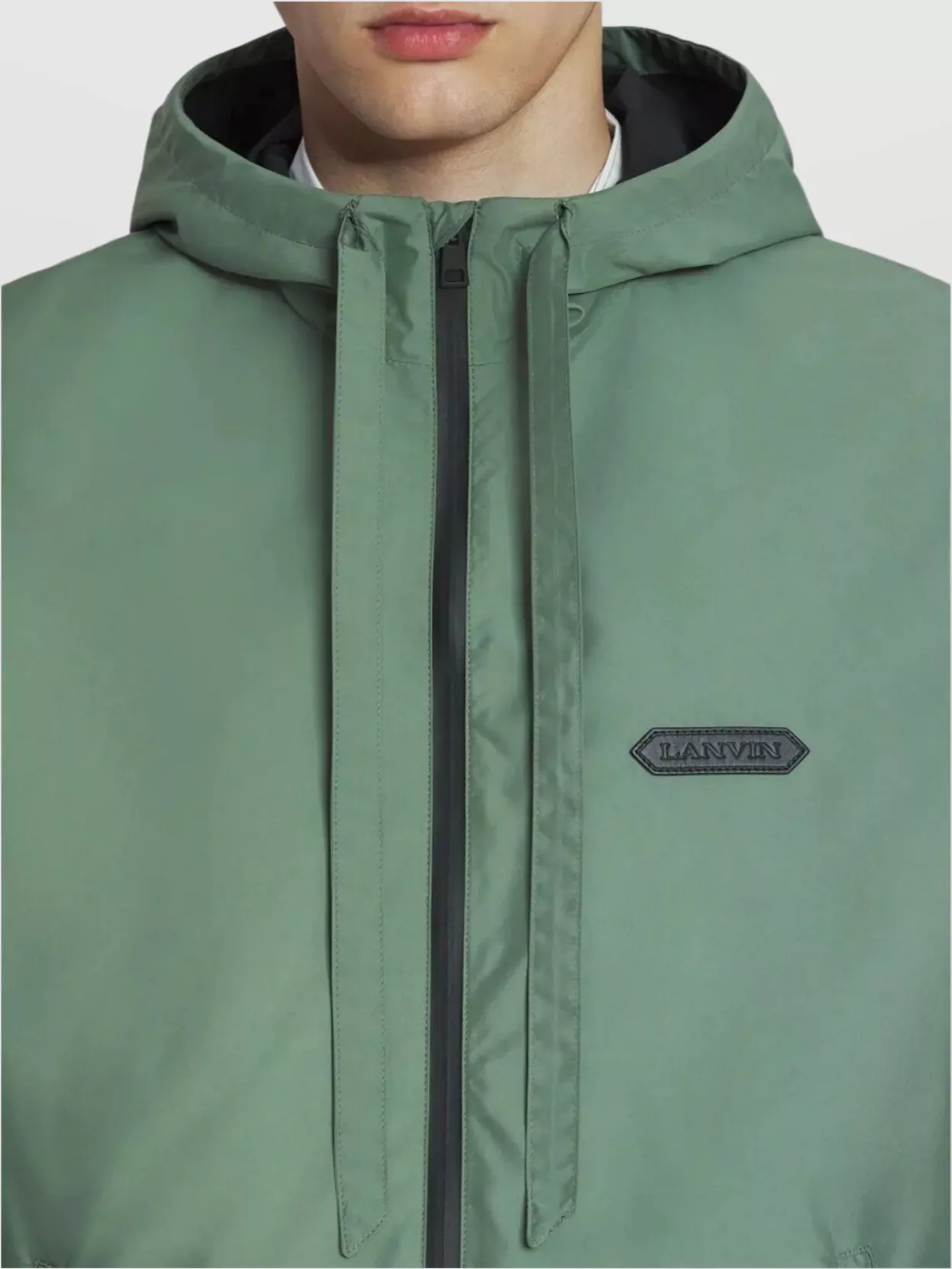 Lanvin Windbreaker With Hood And Elasticated Cuffs