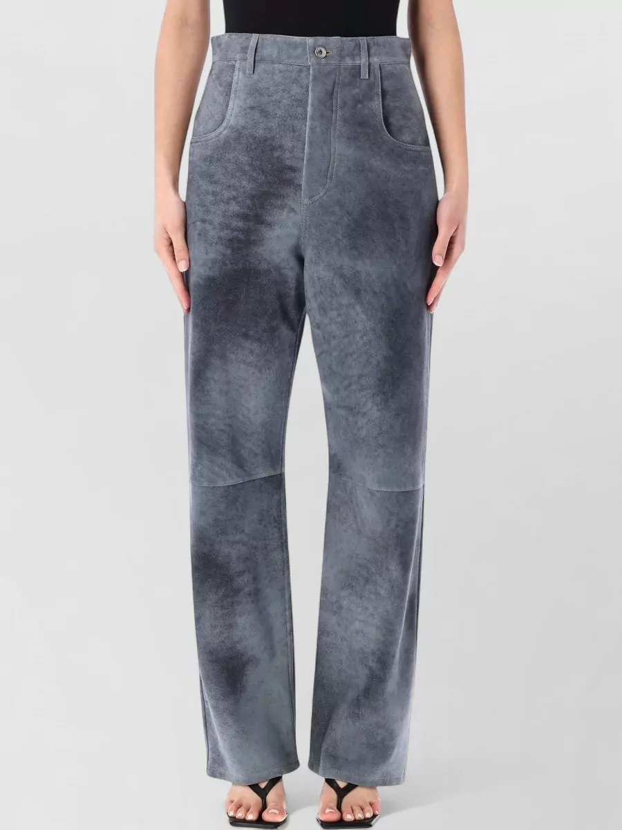 Bottega Veneta Suede Wide-Leg Trousers