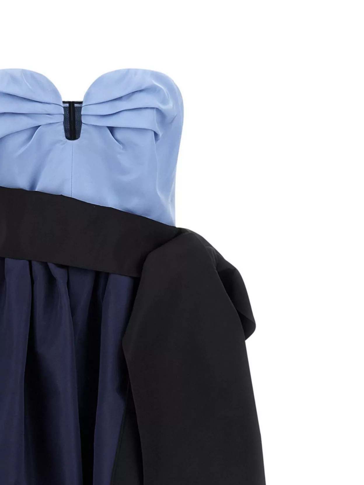 Carolina Herrera Strapless Two-Tone Floor-Length Dress