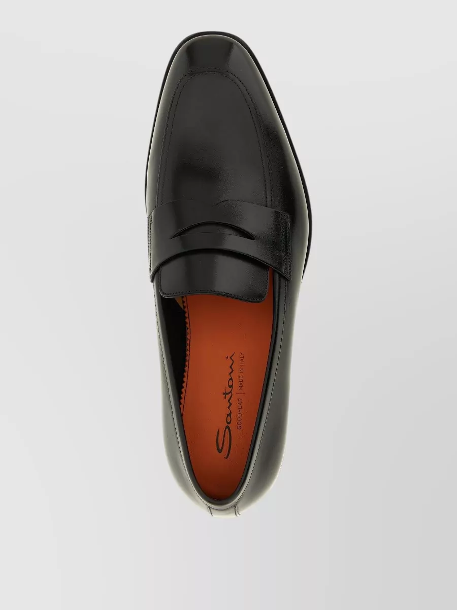 Santoni Leather Monk Shoes