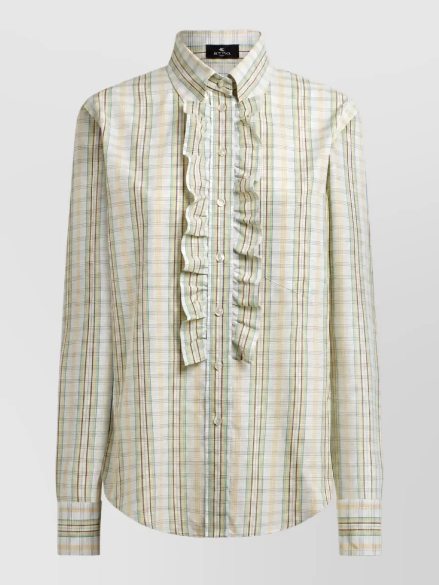 Etro checked cotton long-sleeve shirt