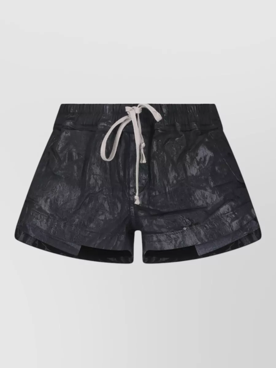 Rick Owens Drkshdw Straight Cotton Short Shorts