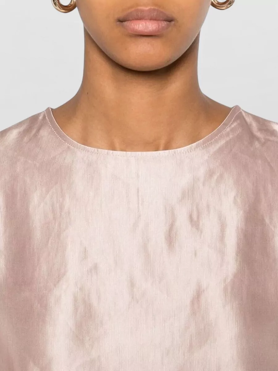 Loulou Studio Silk Blend Round Neck Blouse