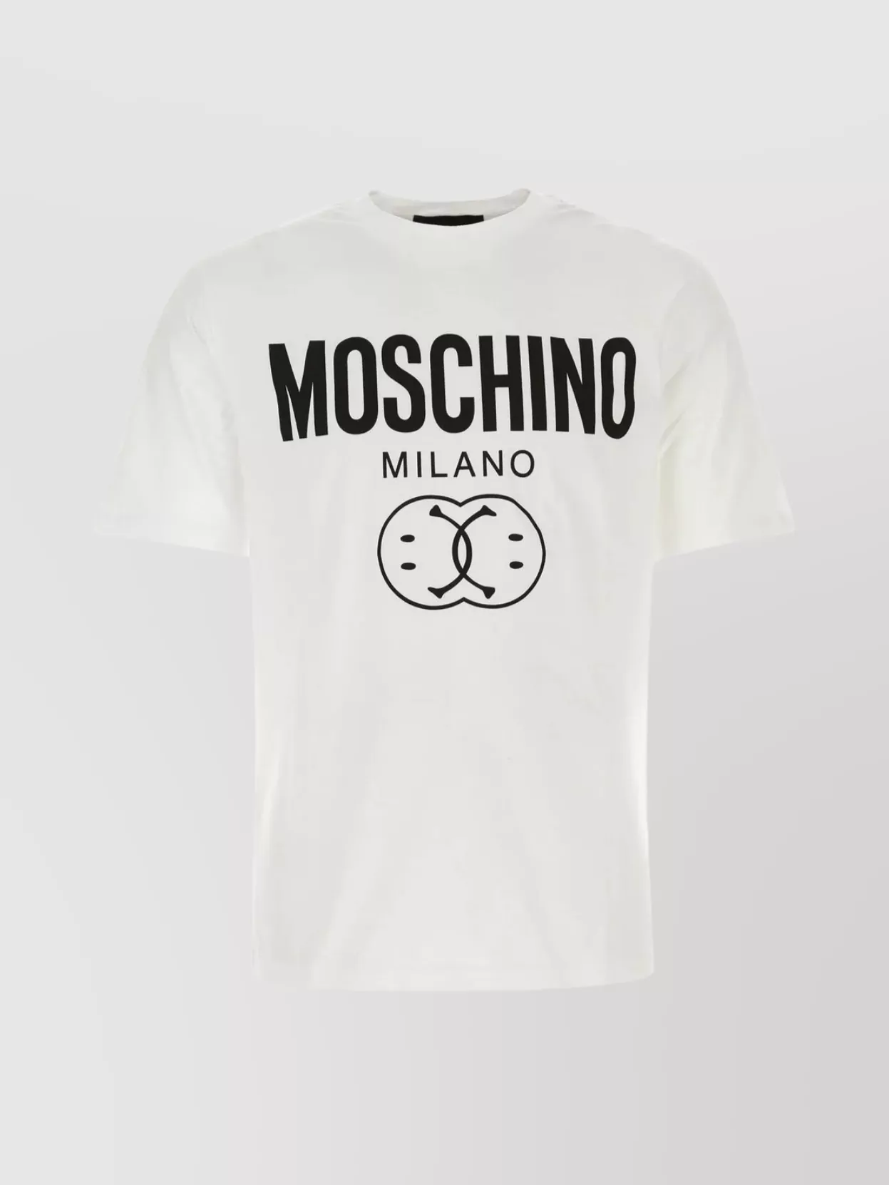 Shop Moschino Double Print Smiley® Crew-neck T-shirt