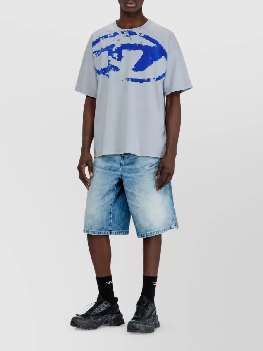 Diesel Cotton Relaxed-Fit Logo-Print T-Shirt